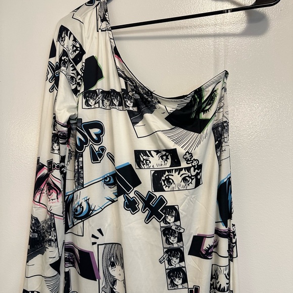 Comic Queen Maxi Dress - White/combo - Picture 3 of 5